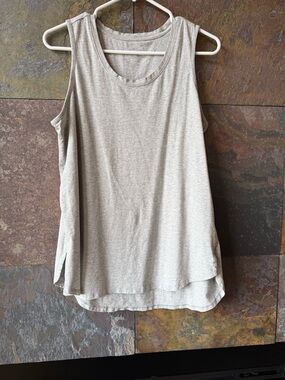 Soft Surroundings light gray tank top, petite medium, 93% Pima cotton, 7%spandex